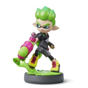 Splatoon Inkling Boy Neon Green Amiibo Game Figure Details