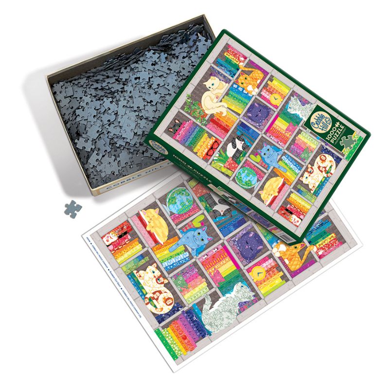 Rainbow Cat Quilt Cobble Hill 1000 Piece Puzzle Details Rainbow Cat Quilt Cobble Hill 1000 Piece Puzzle Details