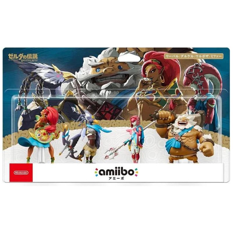 Breath of the Wild Champions 4-Pack Urbosa, Revali, Mipha, Daruk Amiibo Game Figure Breath of the Wild Champions 4-Pack Urbosa, Revali, Mipha, Daruk Amiibo Game Figure