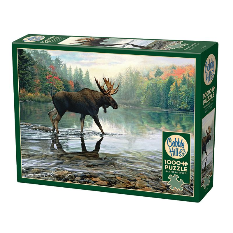 Moose Crossing Cobble Hill 1000 Piece Puzzle Moose Crossing Cobble Hill 1000 Piece Puzzle