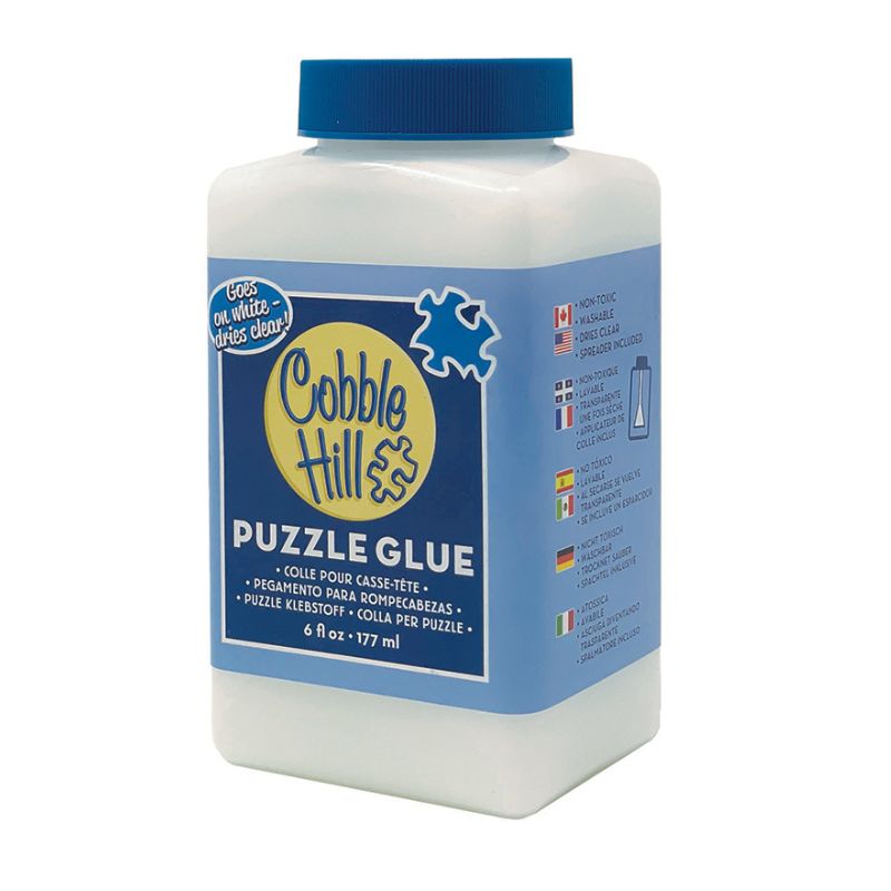Cobble Hill Puzzle Glue 6 oz Jigsaw Puzzle Accessories Side Cobble Hill Puzzle Glue 6 oz Jigsaw Puzzle Accessories Side