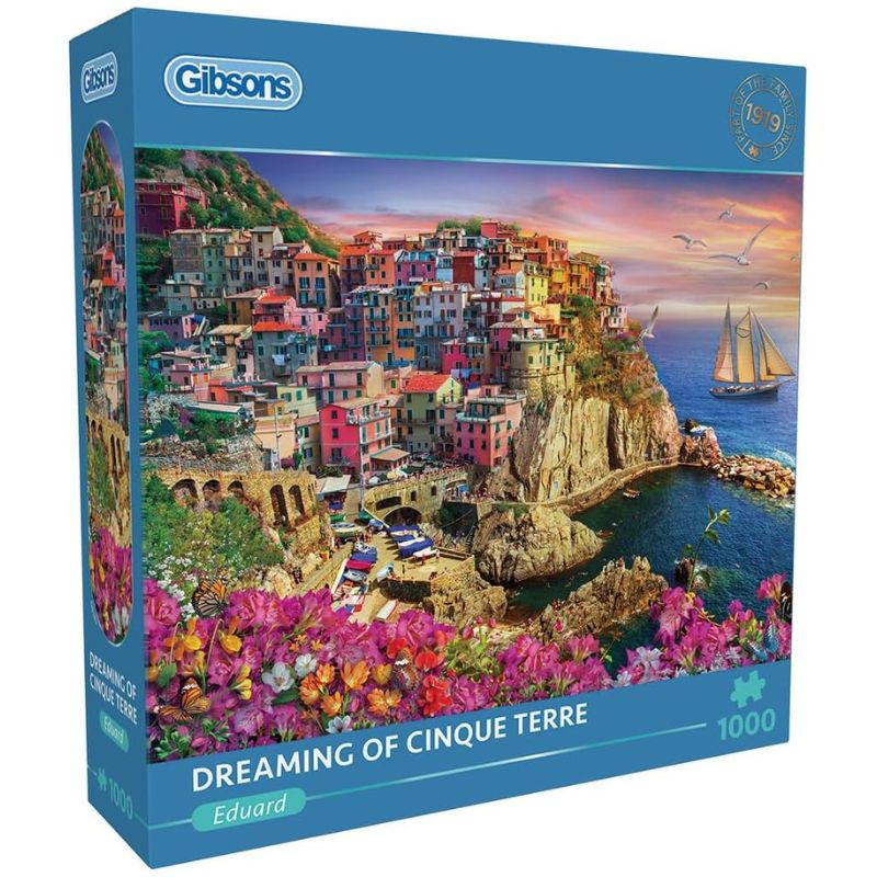 Dreaming of Cinque Terre Gibsons 1000 Piece Jigsaw Puzzle Dreaming of Cinque Terre Gibsons 1000 Piece Jigsaw Puzzle