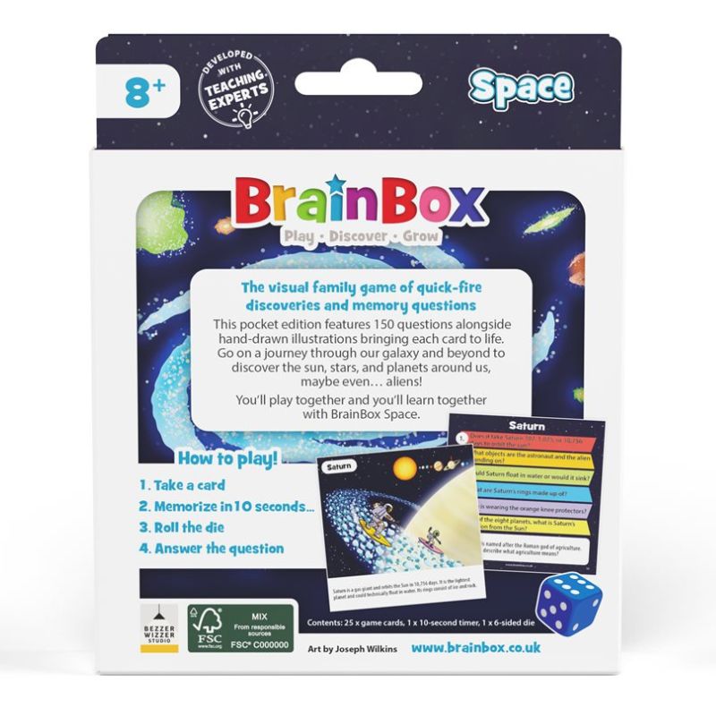 Brainbox Pocket - Space Card Game 8+ Multiplayer Details Brainbox Pocket - Space Card Game 8+ Multiplayer Details